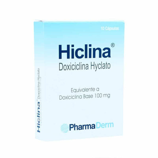 Hiclina 100 Mg 10 Capsulas