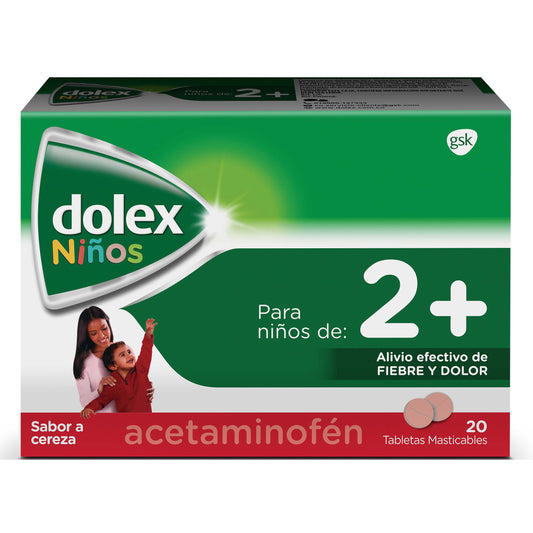 Dolex Pediatrico 20 Tabletas Masticable