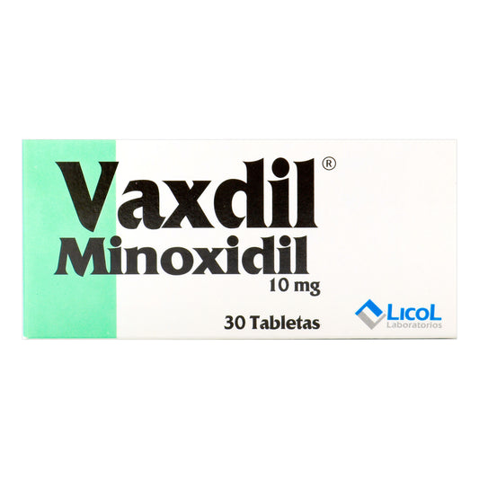 Minoxidil Vaxdil 10 Gr 30 Tabletas