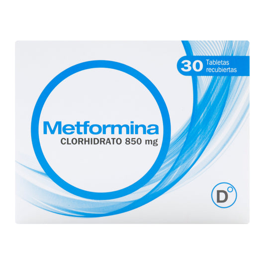Metformina 850 Mg 10 Tabletas Pc