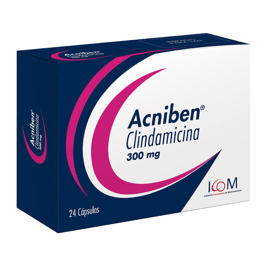 Clindamicina Acniben 300 Mg 24 Capsulas Icom