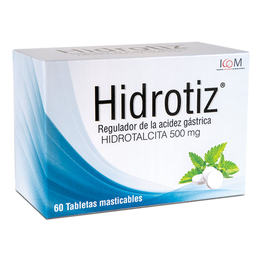 Hidrotiz 500 Mg 10 Tabletas Icom