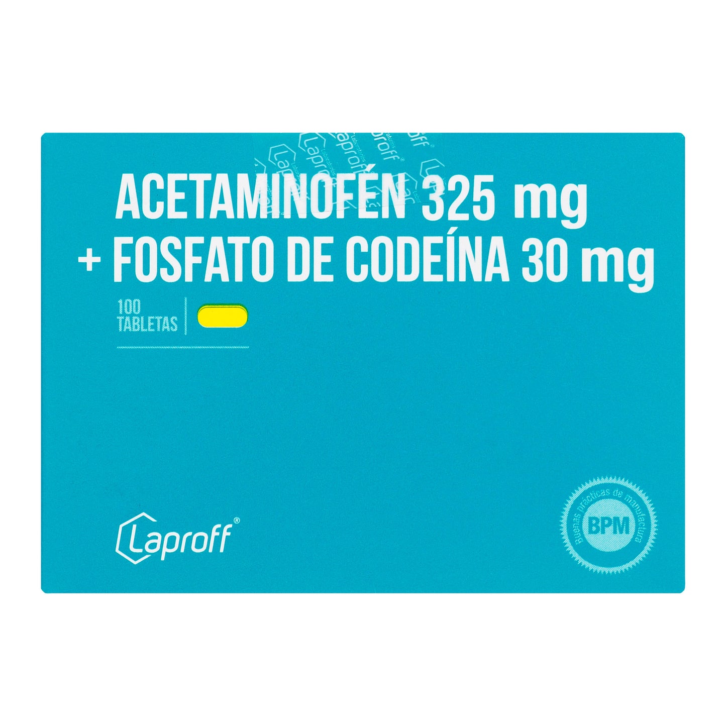 Acetaminofen 325mg+Codeina 30mg 10 Tabs