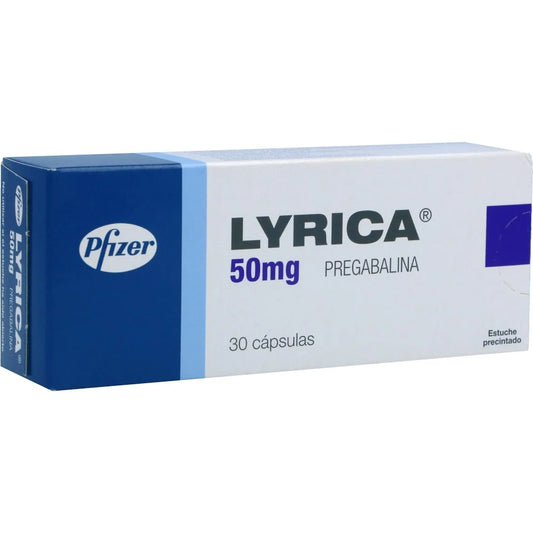 Lyrica 50 Mg 30 Capsulas