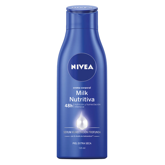 Crema Nivea Body Milk Almendras 125 Ml