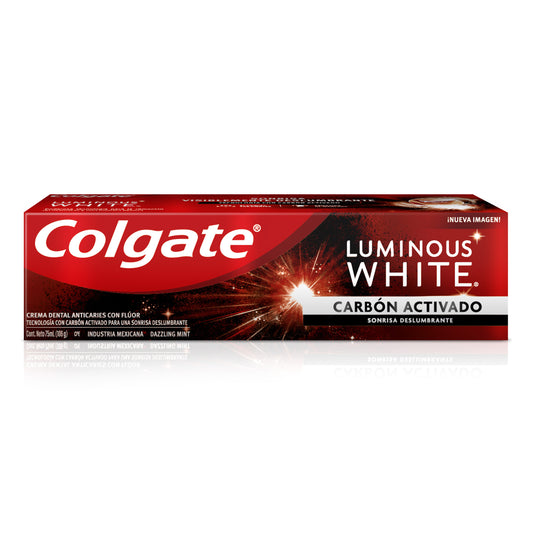 Crema Dental Colgate Luminus White Carbon Activado 75ml