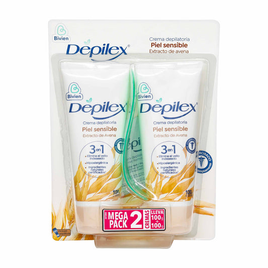 Crema Depilex 3 En 1 Piel Sensible 100g 2x1