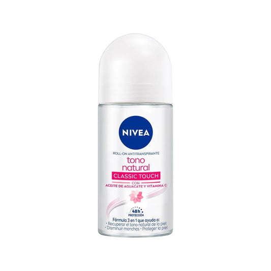 Desodorante Nivea Rollon Aclarado Natural 50 Ml Women