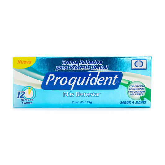 Crema Dental Adhesiva Proquident X25 Menta