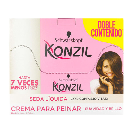 Crema Para Peinar Konzil Seda Liquida 20ml Sobre