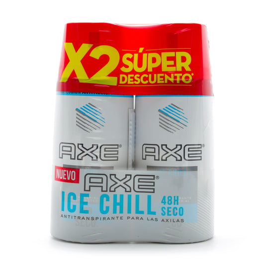 Desodorante Axe Seco Spray Ice Chill 152 Ml X 2