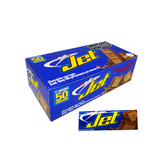 Chocolatina Jet Con Leche 11 Gr