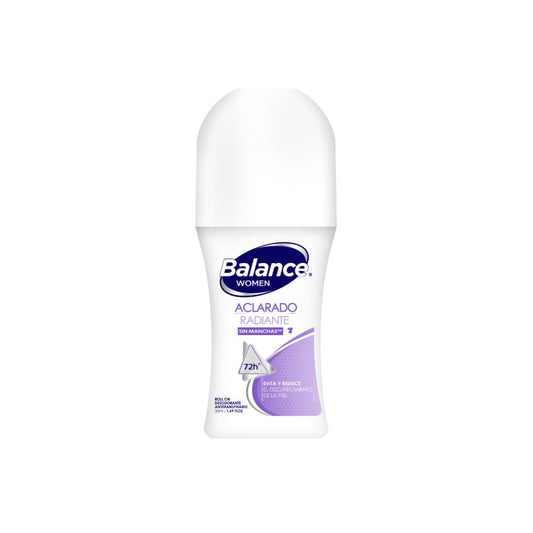 Desodorante Balance Rollon Aclarador Radiant Women 50ml