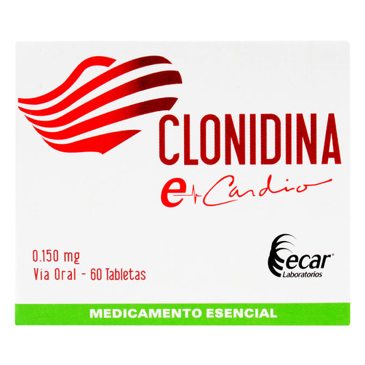 Clonidina 150 Mg 60 Tabletas Ec