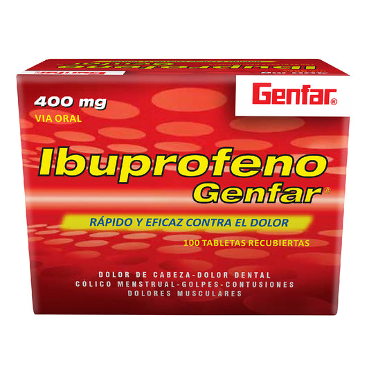Ibuprofeno 400 Mg 10 Tabletas Gf