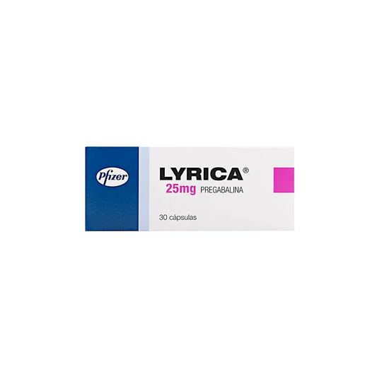 Lyrica 25 Mg 30 Capsulas