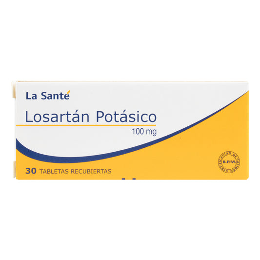 Losartan Potasico 100 Mg 30 Tbs Ls