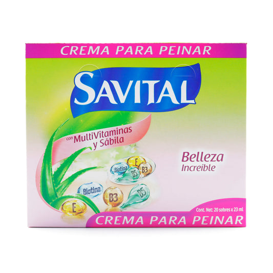 Crema Para Peinar Savital Multivitaminas 23ml Sobre