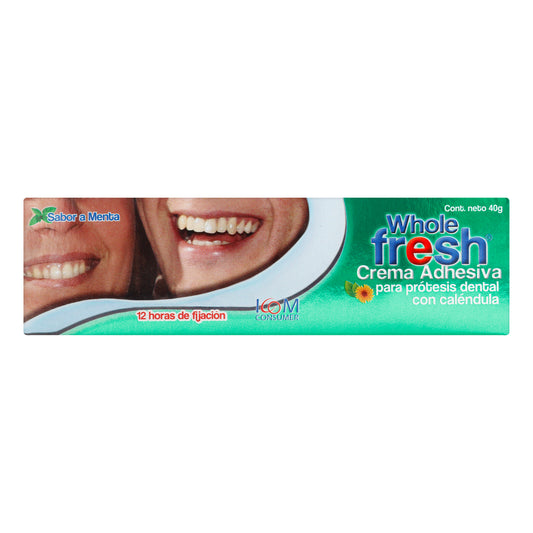 Crema Dental Adhesiva Whole Fresh Menta 40 Gr