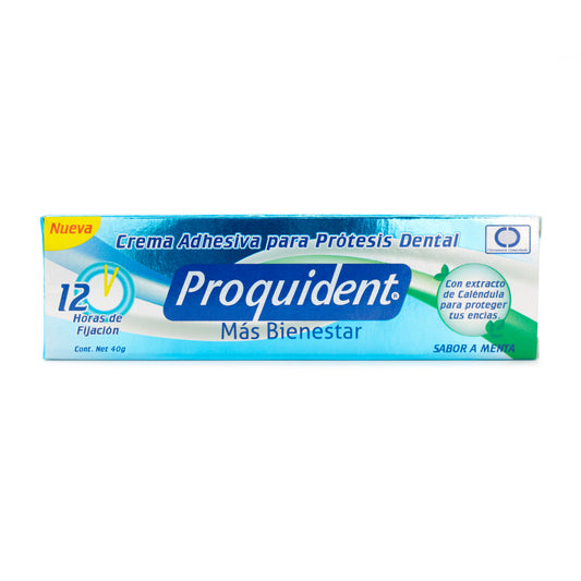 Crema Dental Adhesiva Proquident X40 Menta