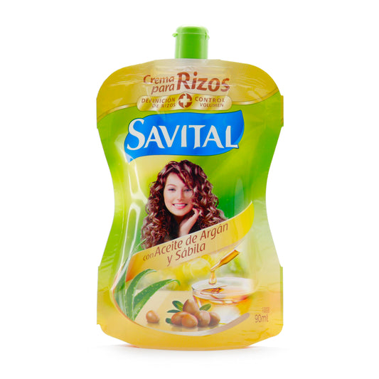 Crema Para Peinar Savital Aceite De Argan 90 Ml