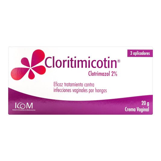 Clotrimazol Cloritimicotin 2% Crema Vaginal 20gr Icom