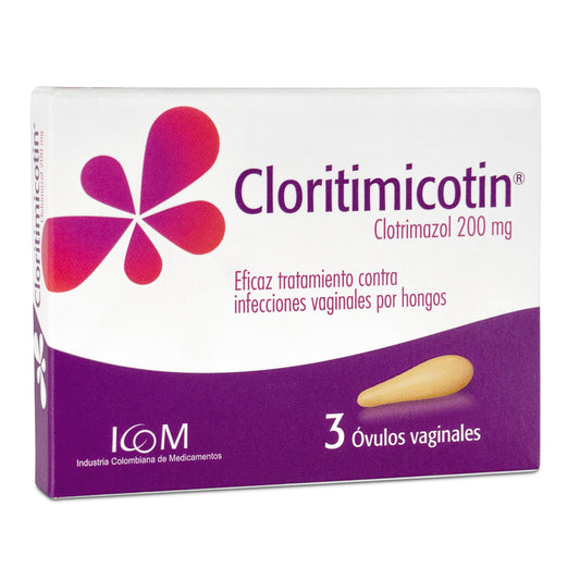Clotrimazol Cloritimicotin 3 Ovulos Vaginales Icom