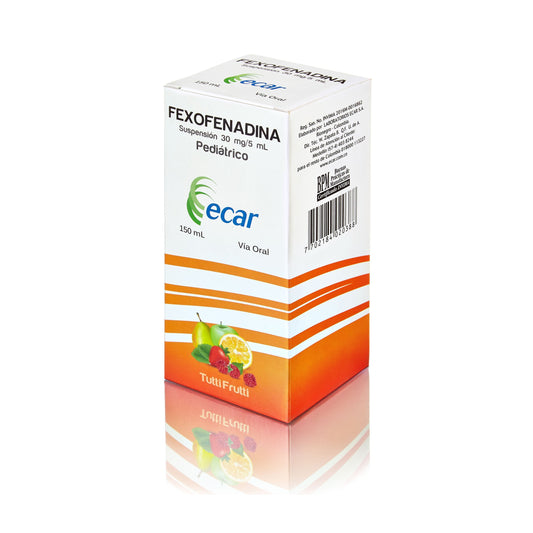 Fexofenadina 30mg/5ml Jarabe 150 Ml