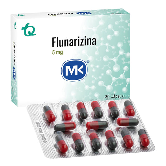Flunarizina 5 Mg 30 Capsulas Mk