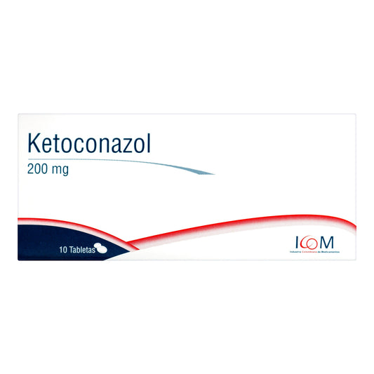 Ketoconazol 200 Mg 10 Tabletas Icom