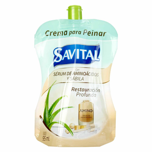 Crema Para Peinar Savital Restaur Aminoacidos 95ml