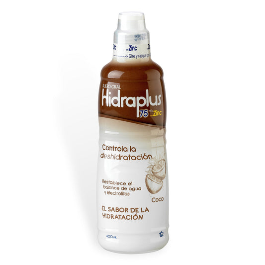 Suero Oral Hidraplus 75 Zinc Coco 400 Ml