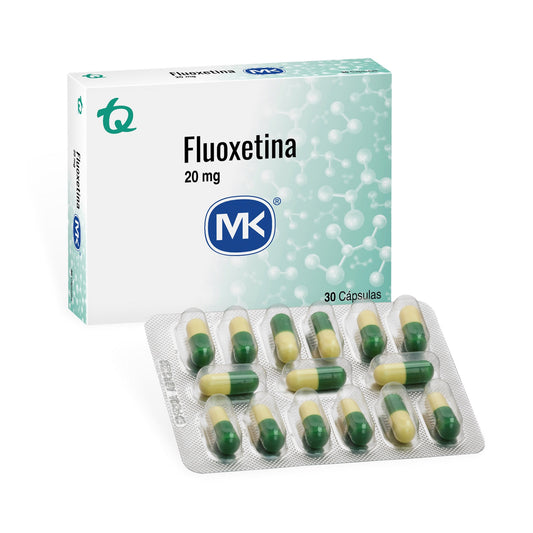 Fluoxetina 20 Mg 30 Capsulas Mk