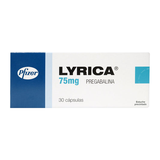 Lyrica 75 Mg 30 Capsulas