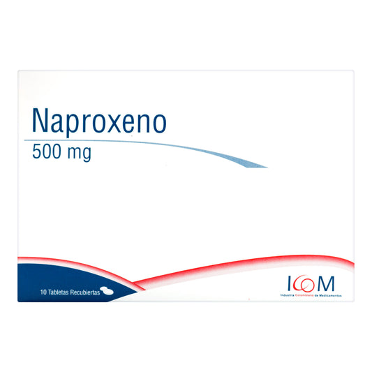 Naproxeno 500 Mg 10 tabletas Icom