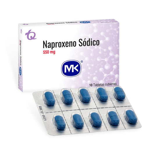 Naproxeno 550 Mg 10 Tabletas Mk