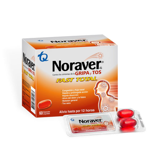 Noraver Gripa Fast Total 60 Capsulas
