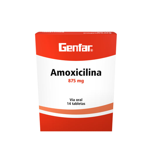 Amoxicilina 875 Mg 14 Tabs Gf
