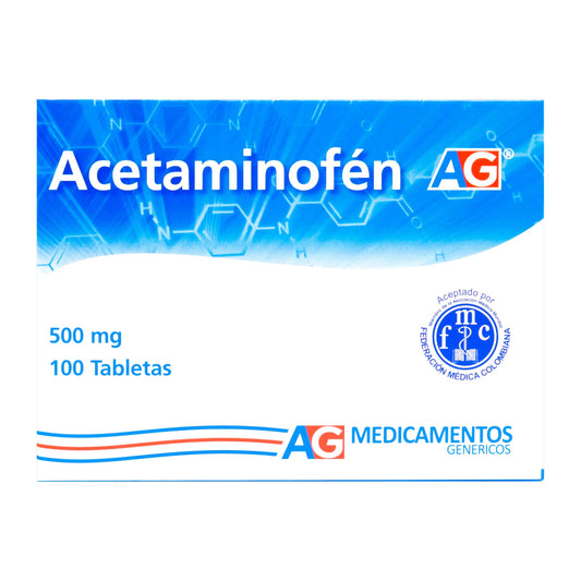 Acetaminofen 500 Mg 10 Tabletas Ag