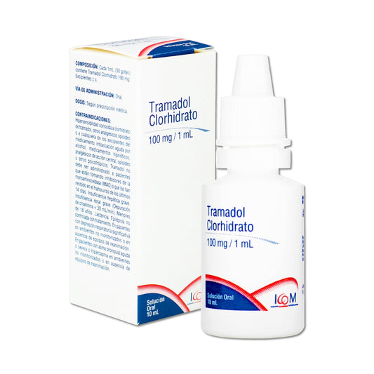 Tramadol 100 Mg Gotas 10 Ml Icom