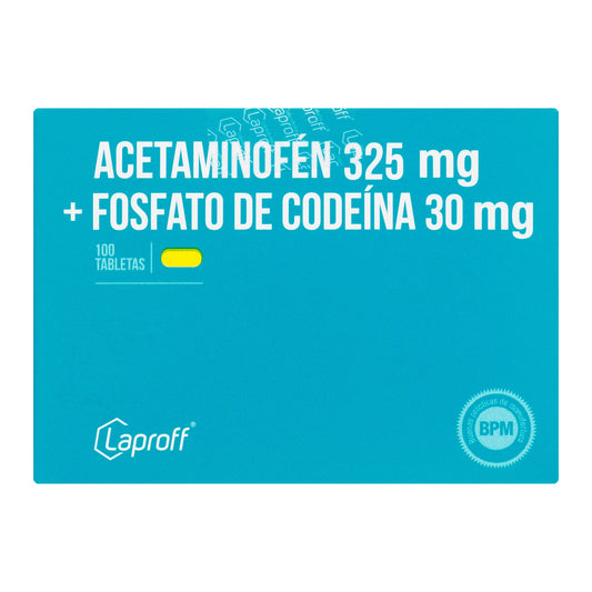 Acetaminofen 325mg+Codeina 30mg 10 Tabs