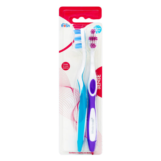 Cepillo Dental Dental  Whole Fresh Sense Duro 2x1 Icom