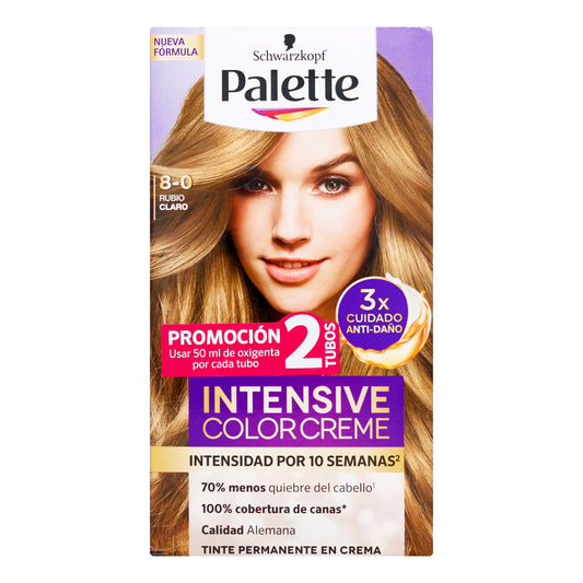 Tinte Palette Crem D.Tubo 8-0 Rubio Claro