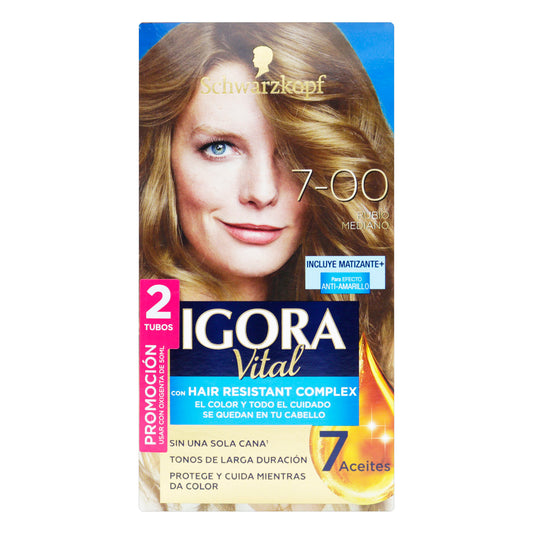 Tinte Igora Vital D.Tubo 7-00 Rubio Mediano