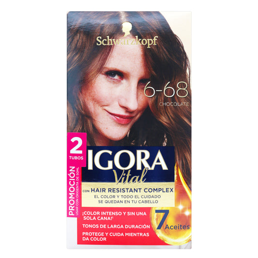 Tinte Igora Vital D.Tubo 6-68 Chocolate