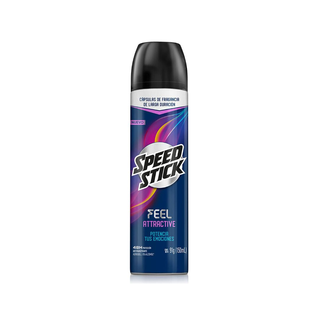 Desodorante Aerosol Speed Stick Feel Attractive X 91g