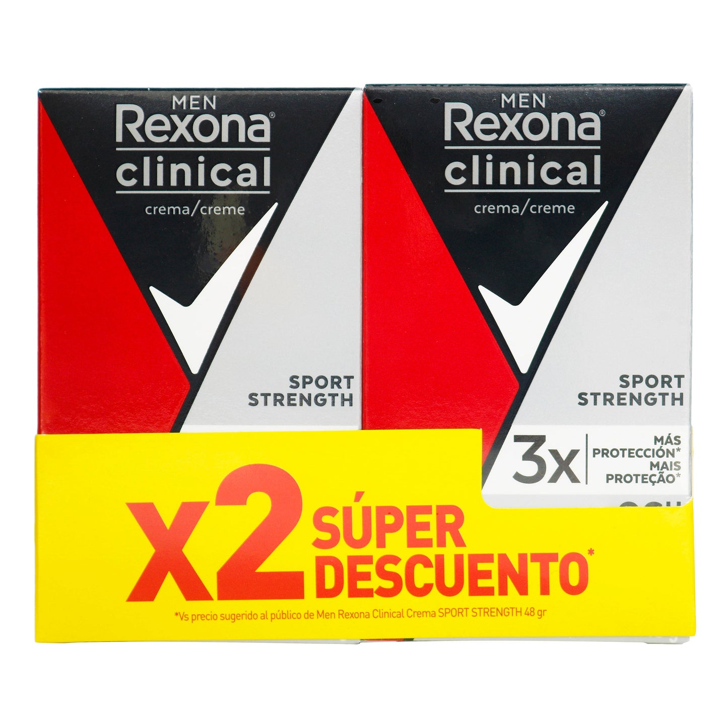 2 Desodorante Rexona Clinical Sport 48gr