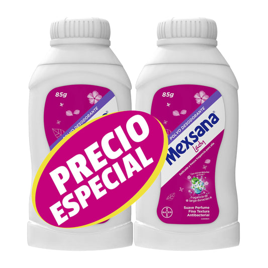 2 Talco Mexsana Lady 85 Gr