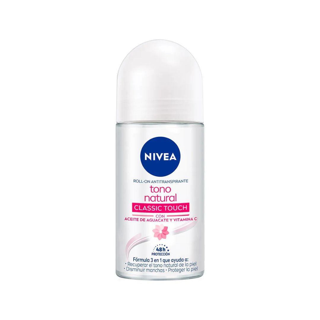 Desodorante Nivea Rollon Aclarado Natural 50 Ml Women