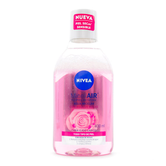 Agua Micelar Nivea Facial Rosas 400ml
